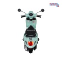 [LQ-051] Skuter Vespa ROMA na akumulator 2x35W 12V/7Ah EVA wolny start ekoskóra Bluetooth - miętowy