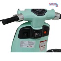 [LQ-051] Skuter Vespa ROMA na akumulator 2x35W 12V/7Ah EVA wolny start ekoskóra Bluetooth - miętowy
