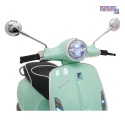 [LQ-051] Skuter Vespa ROMA na akumulator 2x35W 12V/7Ah EVA wolny start ekoskóra Bluetooth - miętowy