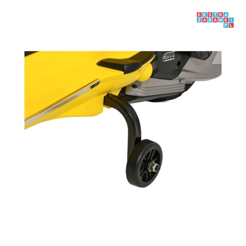 [LQ-051] Skuter Vespa ROMA na akumulator 2x35W 12V/7Ah EVA wolny start ekoskóra Bluetooth - żółty