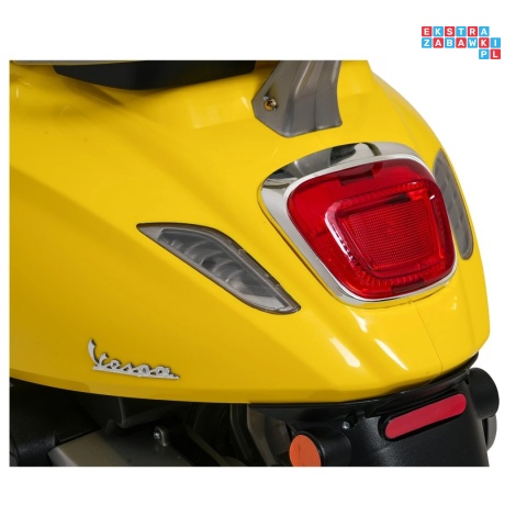 [LQ-051] Skuter Vespa ROMA na akumulator 2x35W 12V/7Ah EVA wolny start ekoskóra Bluetooth - żółty
