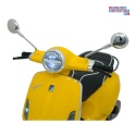 [LQ-051] Skuter Vespa ROMA na akumulator 2x35W 12V/7Ah EVA wolny start ekoskóra Bluetooth - żółty