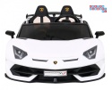 [SX2028] Lamborghini SVJ DRIFT 24V/7Ah z funkcją drift LED, koła EVA, pilot - biały