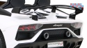 [SX2028] Lamborghini SVJ DRIFT 24V/7Ah z funkcją drift LED, koła EVA, pilot - biały