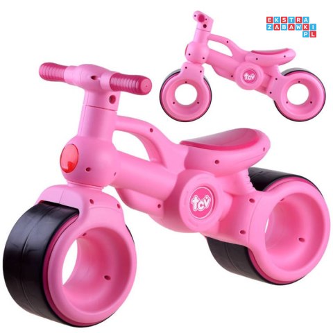 [RO0063 RO] Motor jeździk rower rowerek biegowy TCV róż