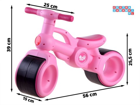 [RO0063 RO] Motor jeździk rower rowerek biegowy TCV róż