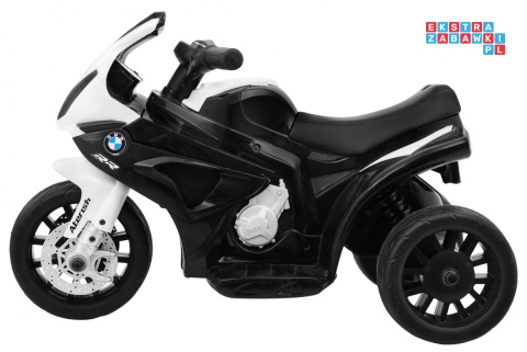 [JT5188] Motocykl BMW S1000 RR Mini trójkołowy na akumulator 6V/4Ah Dźwięki LED - czarny