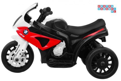 [JT5188] Motocykl BMW S1000 RR Mini trójkołowy na akumulator 6V/4Ah Dźwięki LED - czerwony