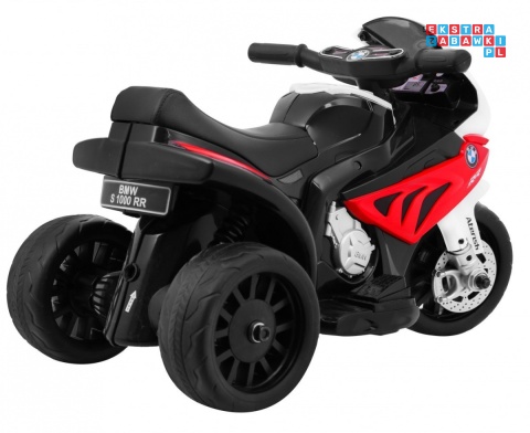 [JT5188] Motocykl BMW S1000 RR Mini trójkołowy na akumulator 6V/4Ah Dźwięki LED - czerwony