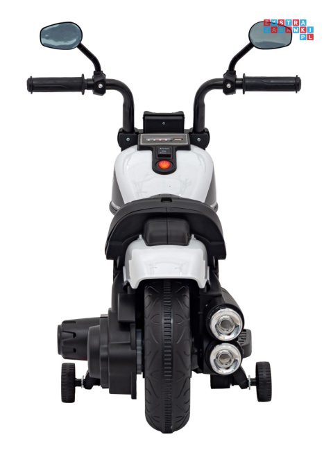 [AHL008] Motorek Chopper FASTER na akumulator 1x20W 6V/4.5Ah Radio FM Panel audio LED - biały