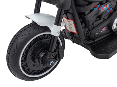 [AHL008] Motorek Chopper FASTER na akumulator 1x20W 6V/4.5Ah Radio FM Panel audio LED - biały