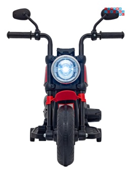 [AHL008] Motorek Chopper FASTER na akumulator 1x20W 6V/4.5Ah Radio FM Panel audio LED - czerwony