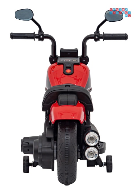 [AHL008] Motorek Chopper FASTER na akumulator 1x20W 6V/4.5Ah Radio FM Panel audio LED - czerwony