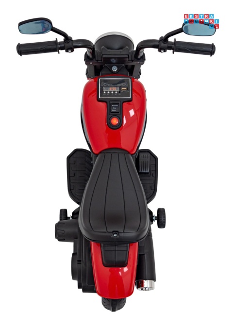 [AHL008] Motorek Chopper FASTER na akumulator 1x20W 6V/4.5Ah Radio FM Panel audio LED - czerwony