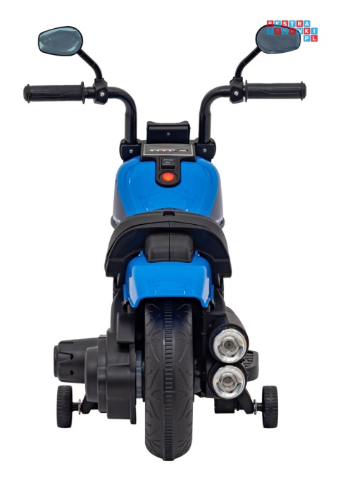 [AHL008] Motorek Chopper FASTER na akumulator 1x20W 6V/4.5Ah Radio FM Panel audio LED - niebieski