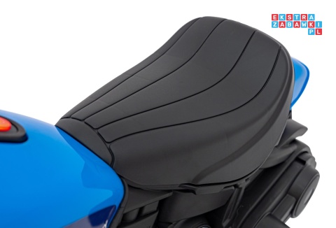 [AHL008] Motorek Chopper FASTER na akumulator 1x20W 6V/4.5Ah Radio FM Panel audio LED - niebieski