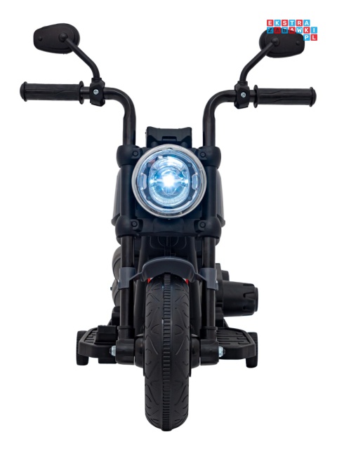 [AHL008] Motorek Chopper FASTER na akumulator 1x20W 6V/4.5Ah Radio FM Panel audio LED - czarny