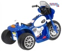 [JT568] Motorek Chopper trójkołowy na akumulator 1x20W 6V/4.5Ah Dźwięki Światła LED - niebieski