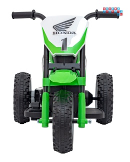 [H5] Motorek Cross Honda CRF 450R na akumulator 1x30W 6V/4,5Ah Gumowy Bieżnik Klakson - zielony