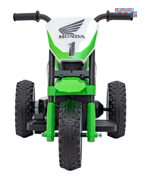 [H5] Motorek Cross Honda CRF 450R na akumulator 1x30W 6V/4,5Ah Gumowy Bieżnik Klakson - zielony