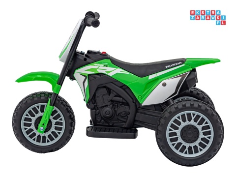 [H5] Motorek Cross Honda CRF 450R na akumulator 1x30W 6V/4,5Ah Gumowy Bieżnik Klakson - zielony