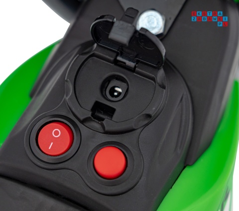 [H5] Motorek Cross Honda CRF 450R na akumulator 1x30W 6V/4,5Ah Gumowy Bieżnik Klakson - zielony