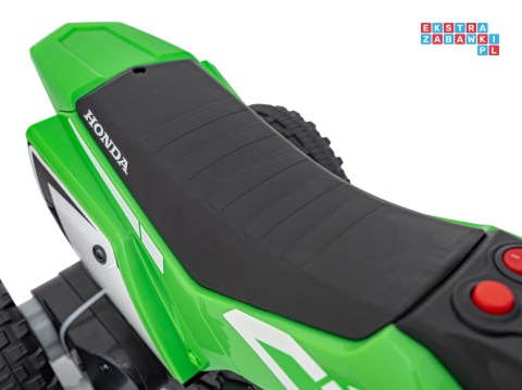 [H5] Motorek Cross Honda CRF 450R na akumulator 1x30W 6V/4,5Ah Gumowy Bieżnik Klakson - zielony