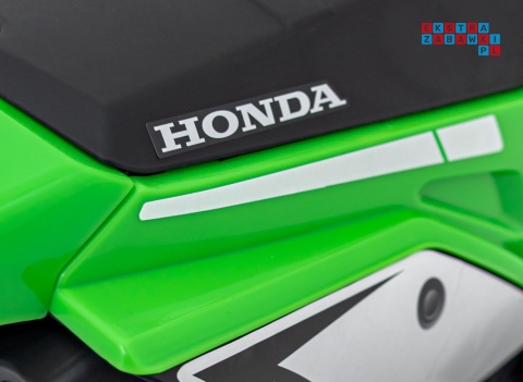 [H5] Motorek Cross Honda CRF 450R na akumulator 1x30W 6V/4,5Ah Gumowy Bieżnik Klakson - zielony