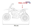 [H5] Motorek Cross Honda CRF 450R na akumulator 1x30W 6V/4,5Ah Gumowy Bieżnik Klakson - zielony