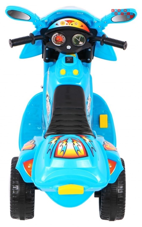 [LL1188] Motorek Trójkołowy BJX-088 dla najmłodszych na akumulator 1x18W 6V/4,5Ah Dźwięki Światła - niebieski