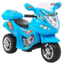 [LL1188] Motorek Trójkołowy BJX-088 dla najmłodszych na akumulator 1x18W 6V/4,5Ah Dźwięki Światła - niebieski