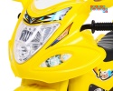 [LL1188] Motorek Trójkołowy BJX-088 dla najmłodszych na akumulator 1x18W 6V/4,5Ah Dźwięki Światła - żółty