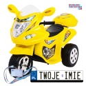 [LL1188] Motorek Trójkołowy BJX-088 dla najmłodszych na akumulator 1x18W 6V/4,5Ah Dźwięki Światła - żółty