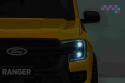 [PA.707] Ford Ranger Lift na akumulator 2x35W 12V/4.5Ah ekoskóra wolny start EVA bluetooth - żółty