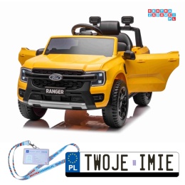 [PA.707] Ford Ranger Lift na akumulator 2x35W 12V/4.5Ah ekoskóra wolny start EVA bluetooth - żółty