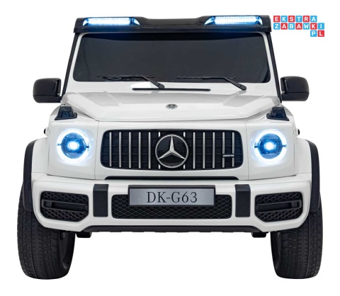 [DK-G63.STRONG] Mercedes Benz G63 AMG XXL STRONG dwuosobowy na akumulator 2x280W 24V/20Ah EVA LED Bluetooth - biały