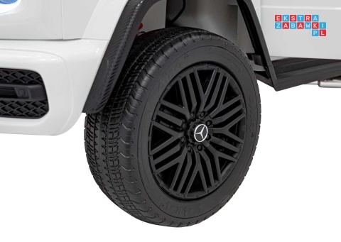 [DK-G63.STRONG] Mercedes Benz G63 AMG XXL STRONG dwuosobowy na akumulator 2x280W 24V/20Ah EVA LED Bluetooth - biały