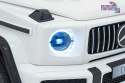 [DK-G63.STRONG] Mercedes Benz G63 AMG XXL STRONG dwuosobowy na akumulator 2x280W 24V/20Ah EVA LED Bluetooth - biały