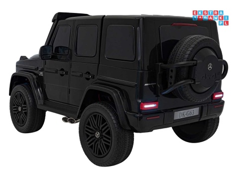 [DK-G63.STRONG] Mercedes Benz G63 AMG XXL STRONG dwuosobowy na akumulator 2x280W 24V/20Ah EVA LED Bluetooth - czarny