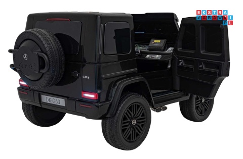 [DK-G63.STRONG] Mercedes Benz G63 AMG XXL STRONG dwuosobowy na akumulator 2x280W 24V/20Ah EVA LED Bluetooth - czarny