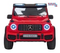 [DK-G63.STRONG] Mercedes Benz G63 AMG XXL STRONG dwuosobowy na akumulator 2x280W 24V/20Ah EVA LED Bluetooth - czerwony