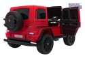 [DK-G63.STRONG] Mercedes Benz G63 AMG XXL STRONG dwuosobowy na akumulator 2x280W 24V/20Ah EVA LED Bluetooth - czerwony
