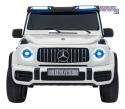 [DK-G63.STRONG] Mercedes Benz G63 AMG XXL STRONG MP4 dwuosobowy na akumulator 2x280W 24V/20Ah Panel MP4 Bluetooth - biały
