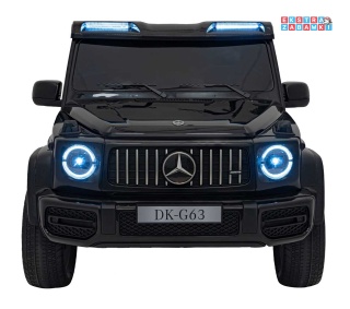 Czarny Mercedes Benz G63 AMG XXL STRONG na akumulator - 2x280W, 24V/20Ah, Panel MP4, Bluetooth - [DK-G63.STRONG]