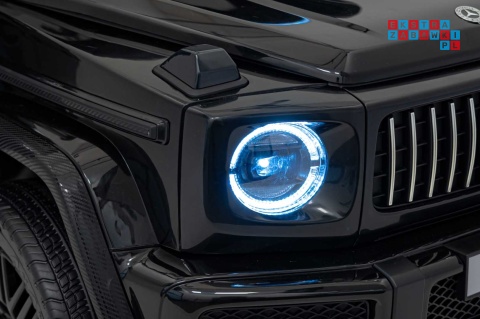[DK-G63.STRONG] Mercedes Benz G63 AMG XXL STRONG MP4 dwuosobowy na akumulator 2x280W 24V/20Ah Panel MP4 Bluetooth - czarny