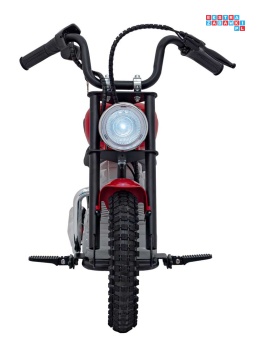 [A9902] Motocykl SPEED Power na akumulator 1x250W 24V/7Ah silnik bezszczotkowy pompowane opony - czerwony