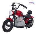[A9902] Motocykl SPEED Power na akumulator 1x250W 24V/7Ah silnik bezszczotkowy pompowane opony - czerwony
