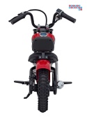 [A9902] Motocykl SPEED Power na akumulator 1x250W 24V/7Ah silnik bezszczotkowy pompowane opony - czerwony