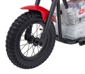 [A9902] Motocykl SPEED Power na akumulator 1x250W 24V/7Ah silnik bezszczotkowy pompowane opony - czerwony