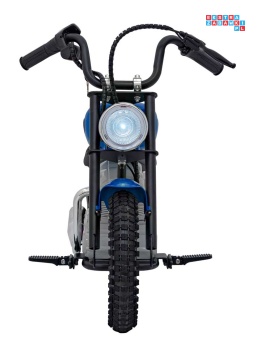 [A9902] Motocykl SPEED Power na akumulator 1x250W 24V/7Ah silnik bezszczotkowy pompowane opony - niebieski